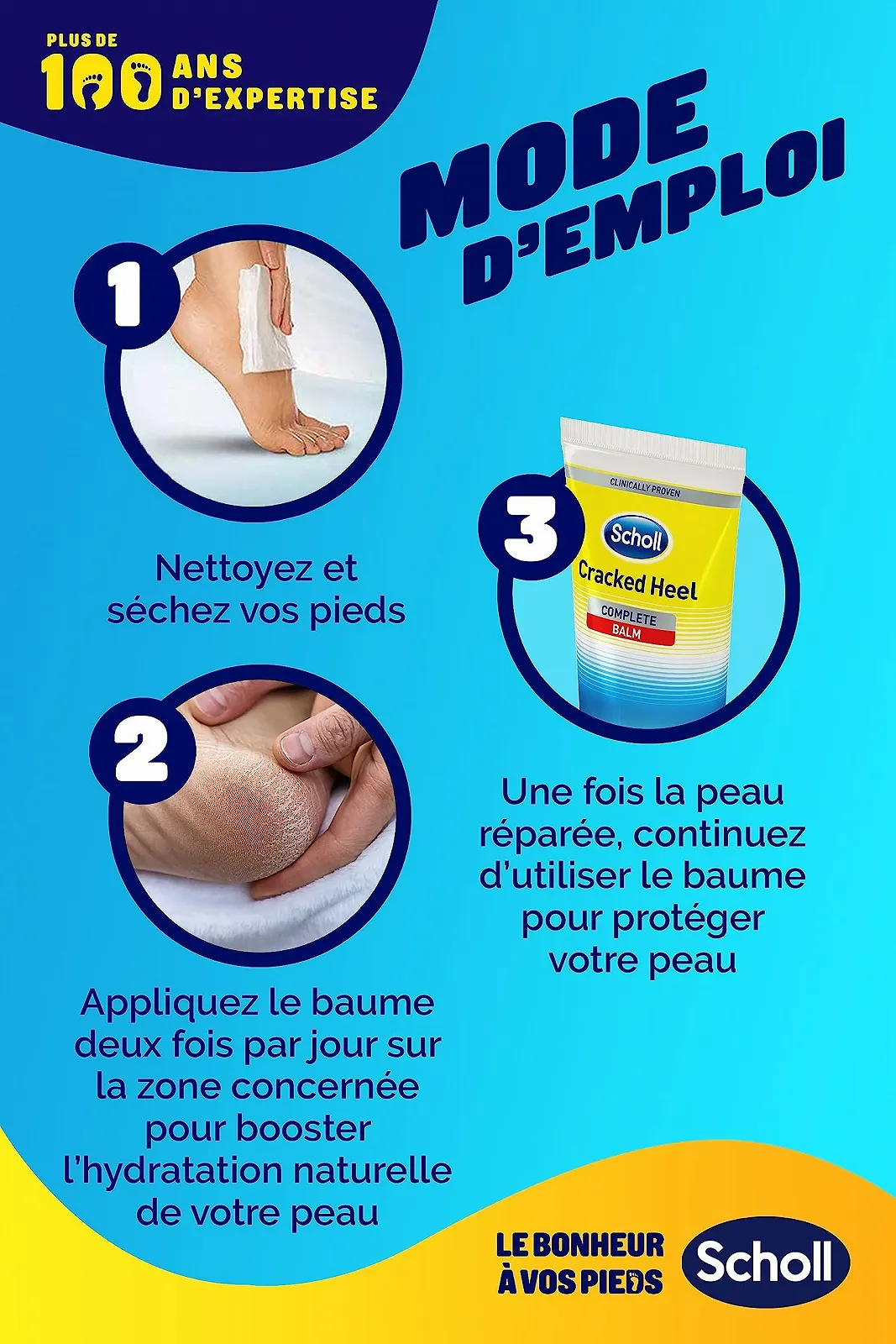 Крем для ног Scholl 24 Hour для потрескавшихся пяток 60 мл, фото №7