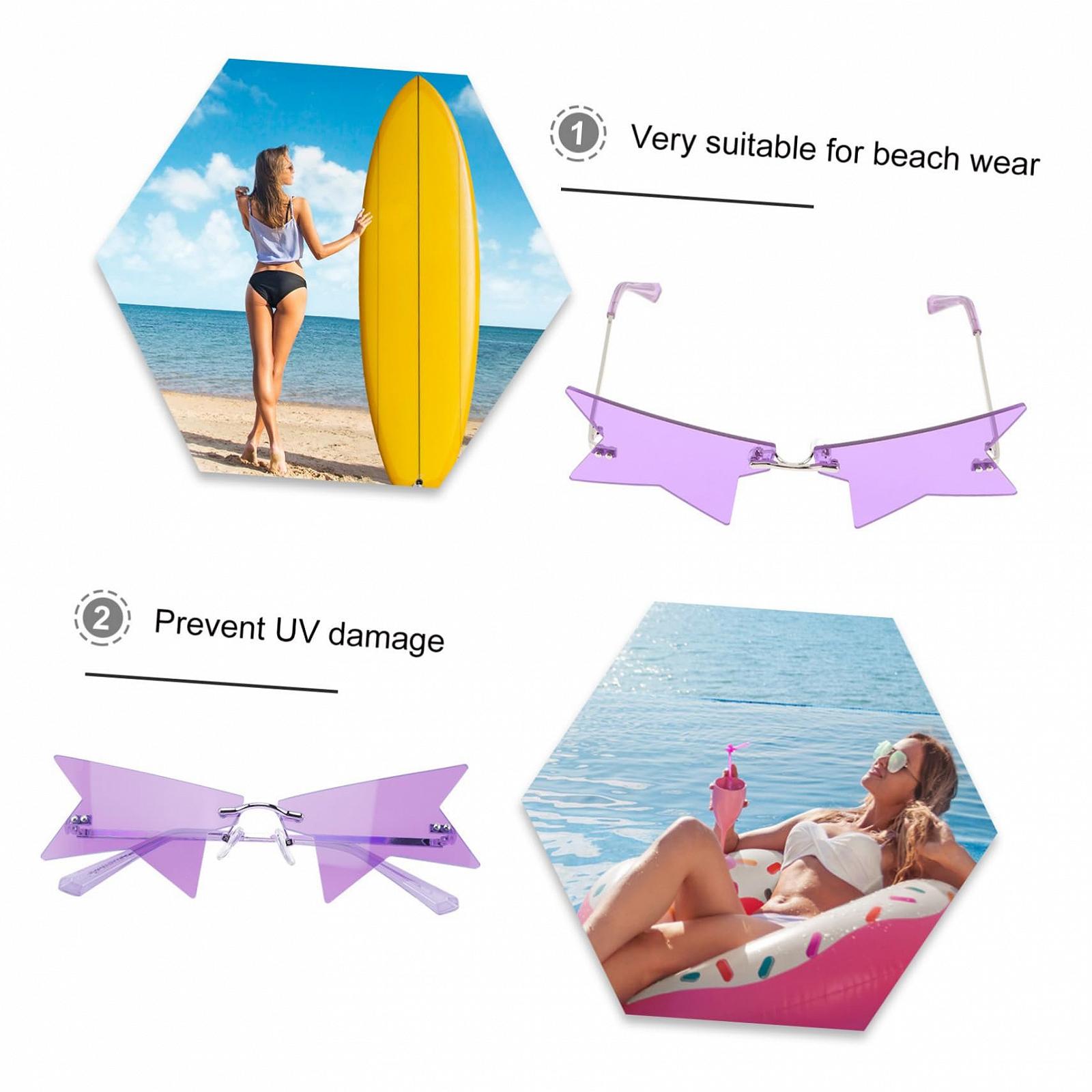 Винтажные очки PACKOVE 3St для женщин, косплей, без оправы, модные, фото №6