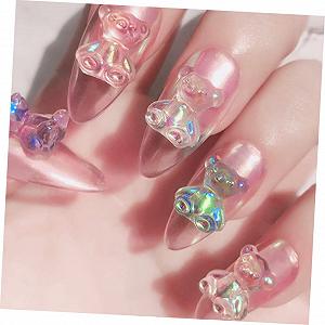 Украшения для маникюра Мишки FOMIYES 256 шт. Уникальные украшения для ногтей для самостоятельного дизайна ногтей. Универсальные аксессуары для ногтей для ногтей на пальцах рук и ног и творчества synthetic.ua - Фото 1