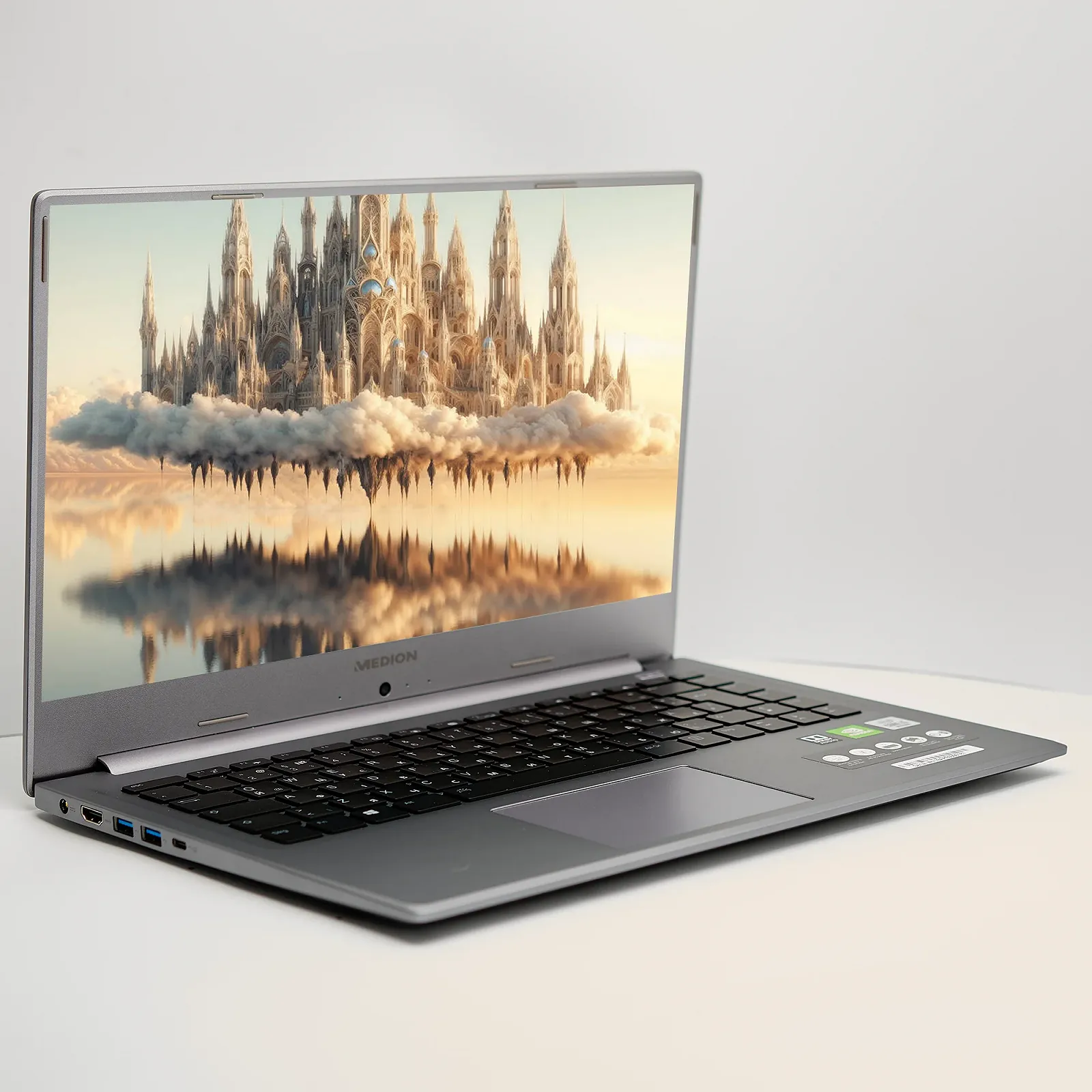 Ноутбук 15.6'' Medion (Lenovo Group) Akoya P15647 | IPS (1920x1080) FullHD | Intel Core i5-10210U | RAM 8 ГБ | SSD 256 ГБ |  Nvidia GeForce | Intel UHD Graphics | Підсвітка клавіатури |  Металевий корпус | Win11 (5024), фото №4