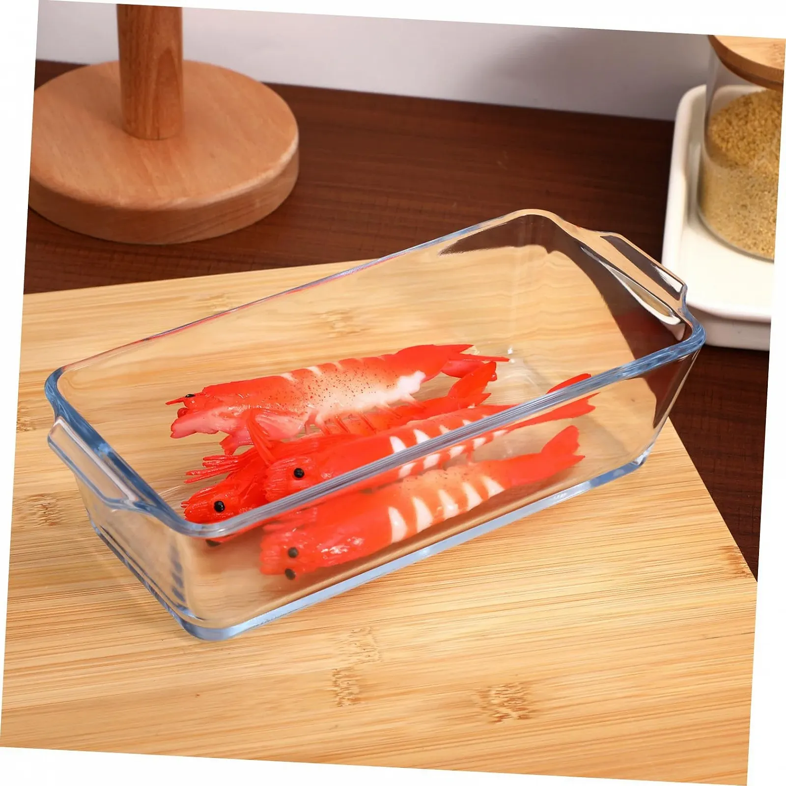 Кастрюля форма для хлеба HEALLILY Термостойкое стекло прозрачная, фото №8