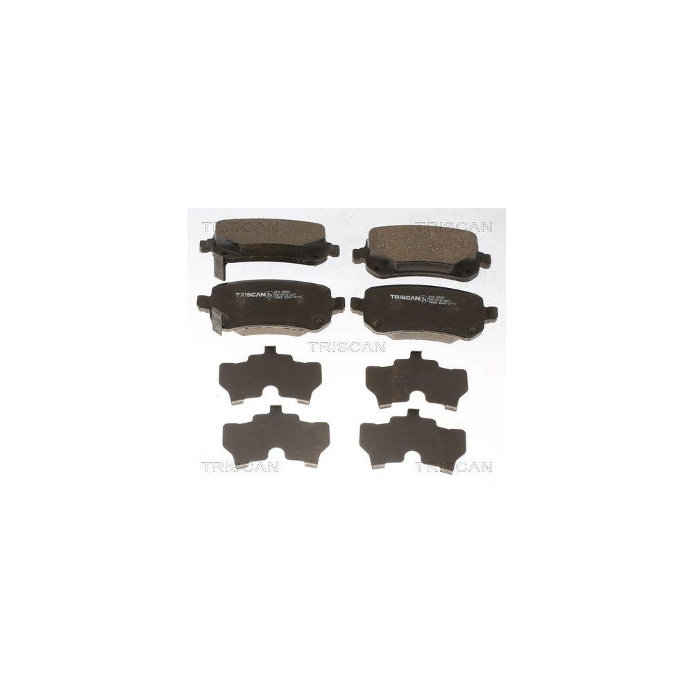 Комплект гальмівних колодок, дискове гальмо TRISCAN 8110 80547 для CHRYSLER DODGE FIAT, фото №1 Комплект гальмівних колодок, дискове гальмо TRISCAN 8110 80547 для CHRYSLER DODGE FIAT, фото №1