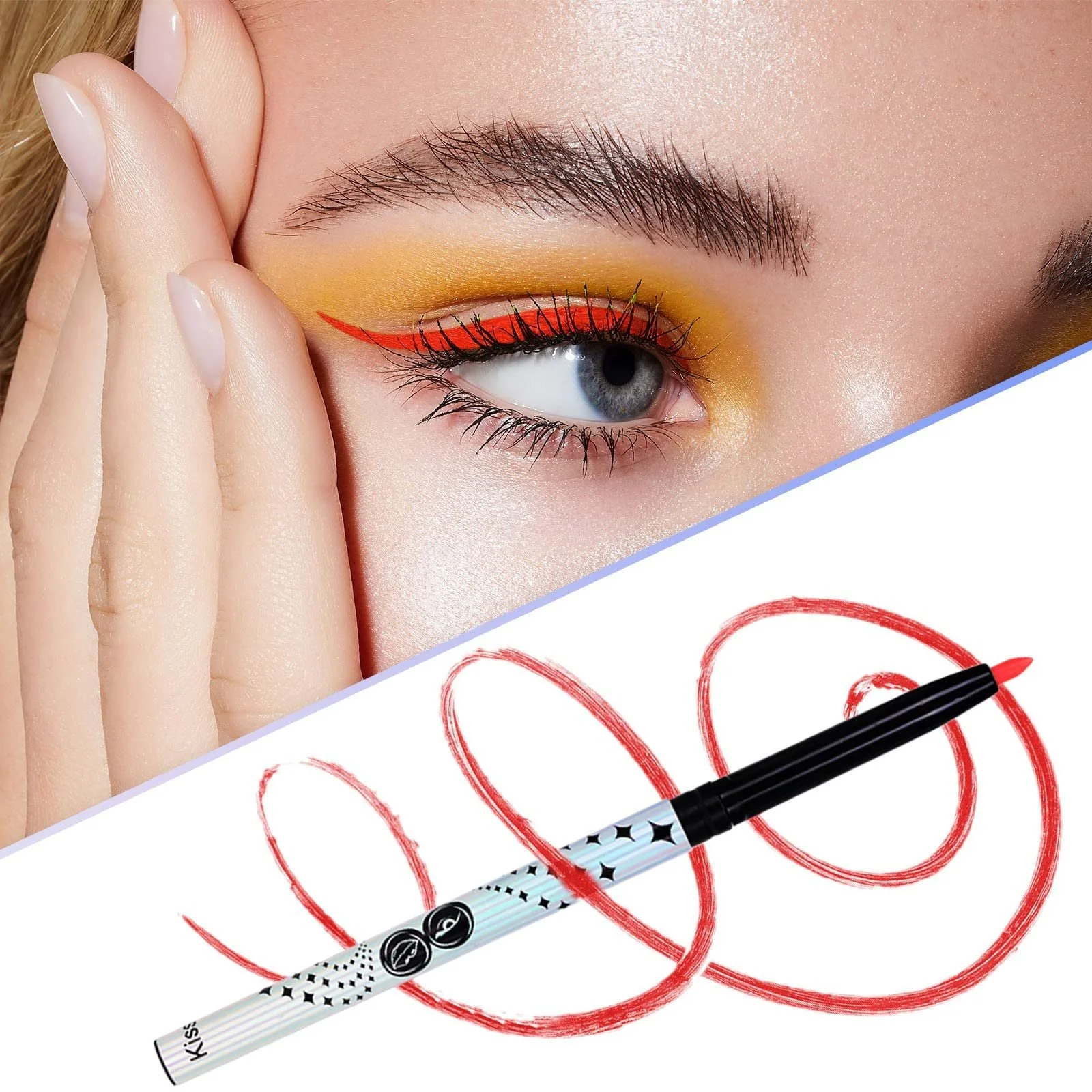 Підводка для очей 18 кольорів Eyeliner Pen Кольорова, фото №3