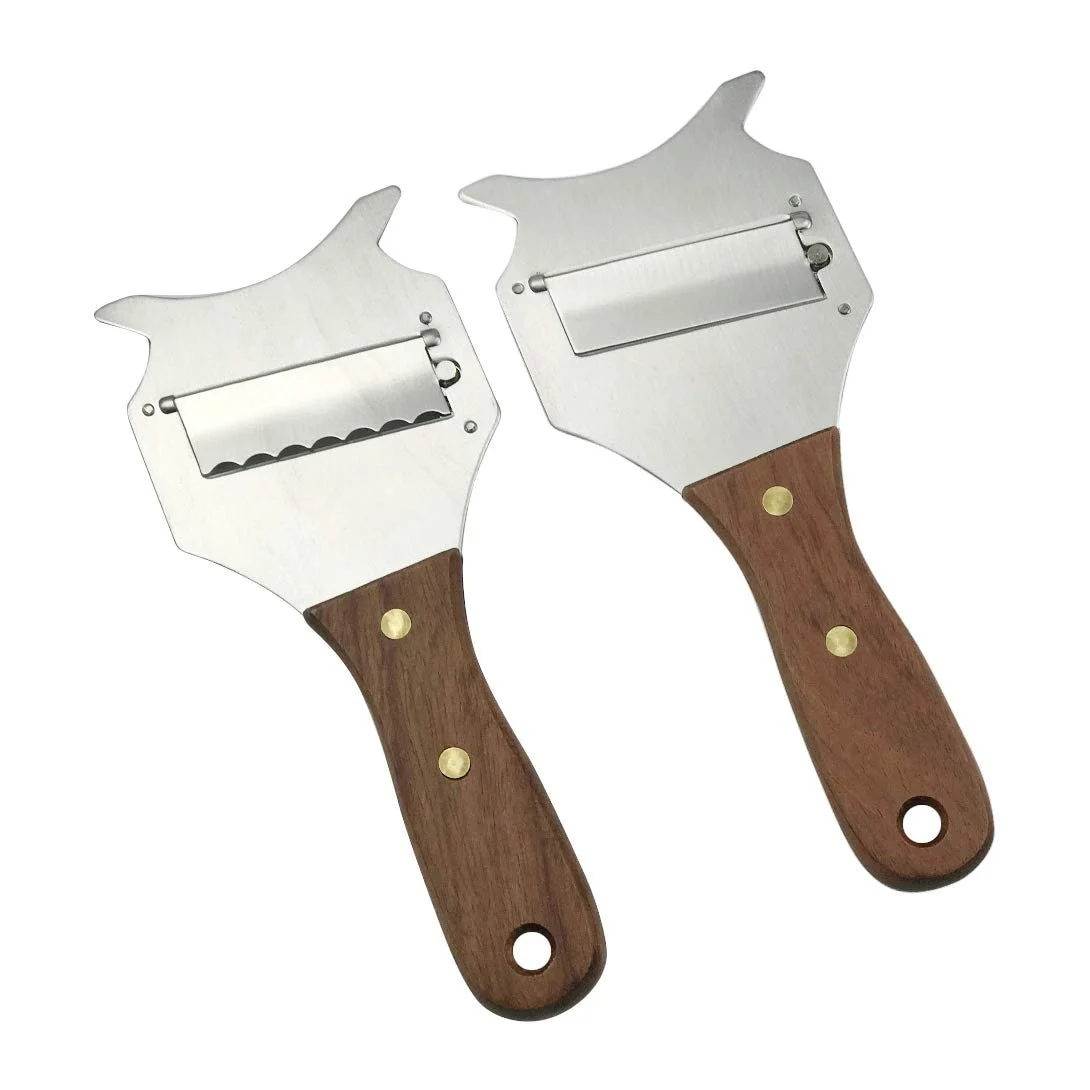 Слайсер для трюфелів GuDoQi, Набір 2 шт., Терка для шоколаду, Регульовані хвилясті та прямі леза, фото №2