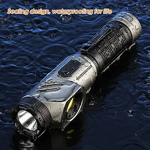 Ліхтар LED Акумуляторний ліхтар Магнітний акумуляторний з регульованою на 90 градусів голівкою Легкий портативний для нічних походів, ремонту автомобілів, дому, гаража synthetic.ua - Фото 1