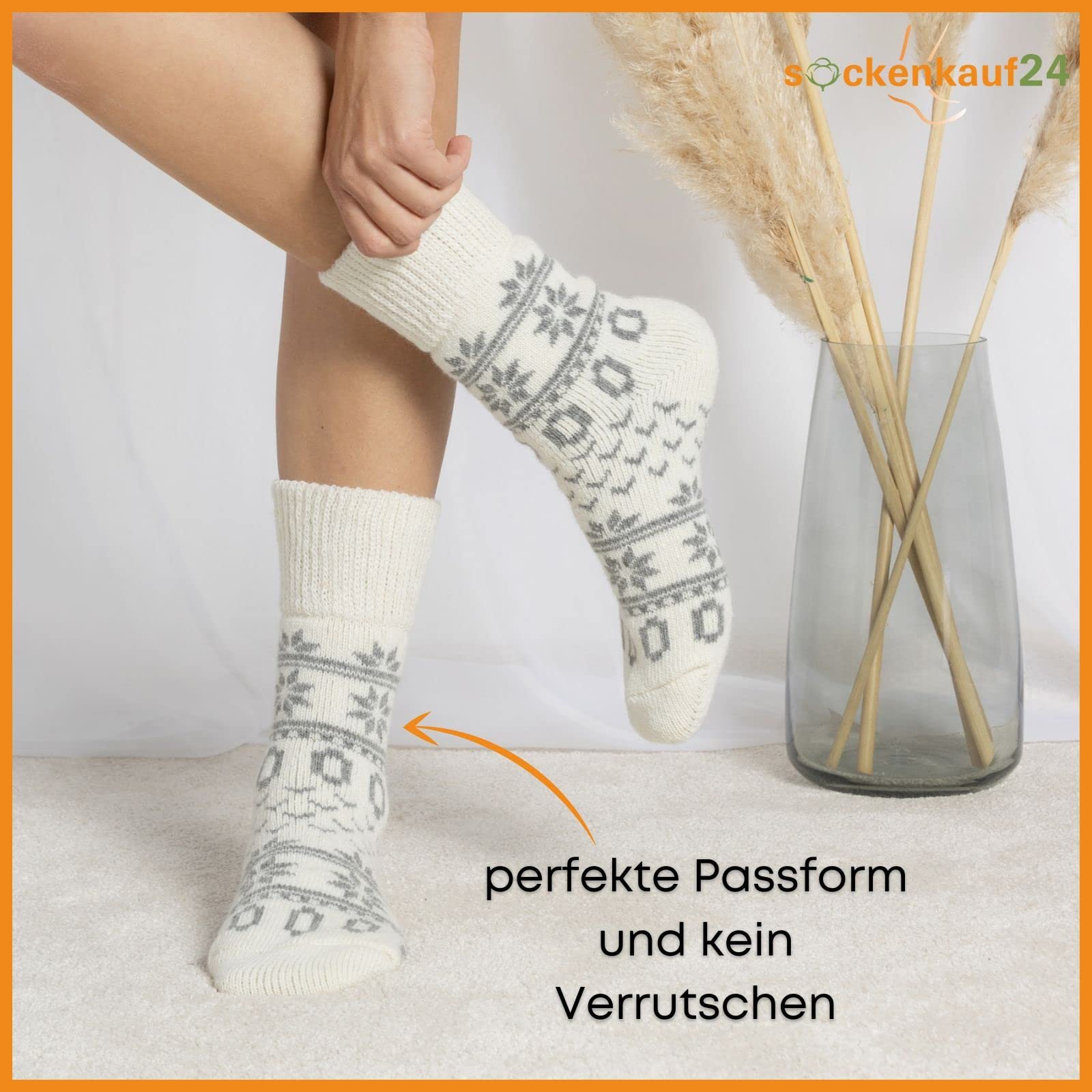 Вовняні зимові шкарпетки 2 пари, фото №6