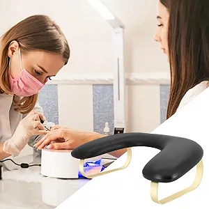 Підставка для рук майстра манікюру U-подібна зі штучної шкіри, знімна synthetic.ua - Фото 1