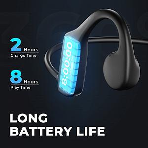 Наушники BEARTAIN Bone Sound Bluetooth 5.3 Плавательные Водонепроницаемые IP68 Беспроводные с Встроенной Памятью для MP3 идеально подходят для Плавания, Бега, Велоспорта synthetic.ua - Фото 1