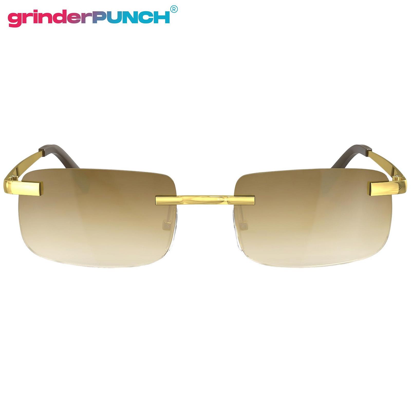 Сонцезахисні окуляри grinderPUNCH Прямокутні Без оправи, фото №6