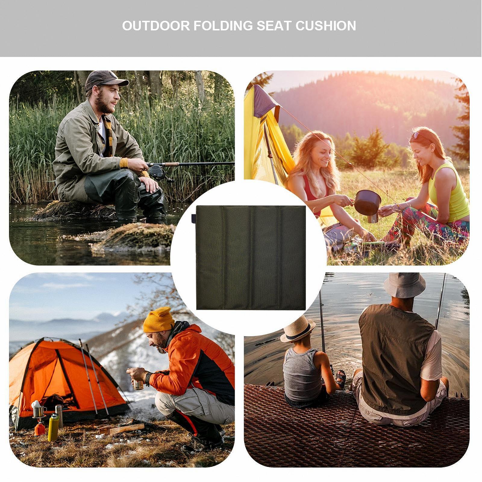 Коврик Pzuryhg Backpacking Sit Pad - Beach Seat Mat Складывающийся для походов Малый для кемпинга для рыбалки, фото №4
