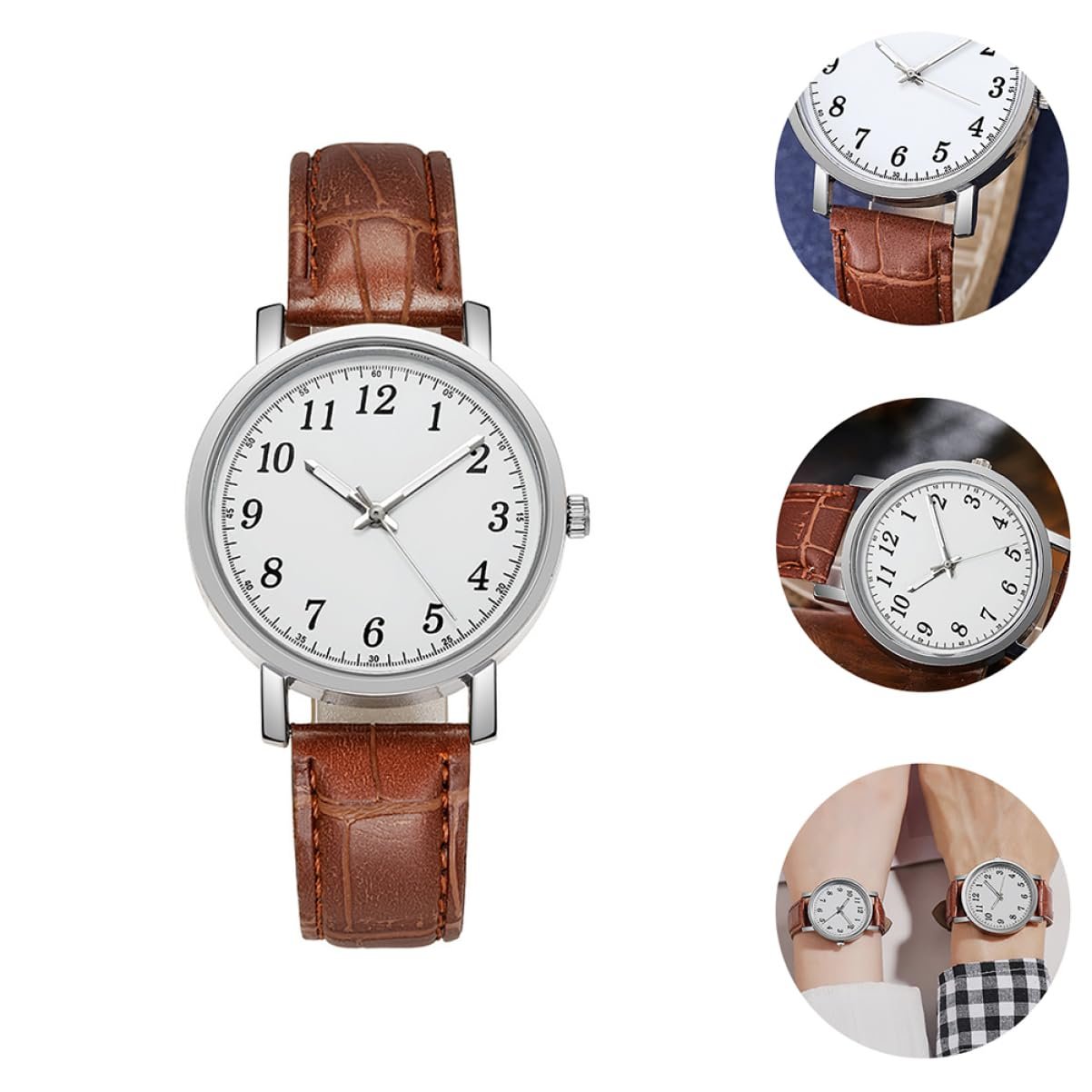 Женские часы LIFKOME Коричневый ремешок Светло-коричневый, фото №9 Женские часы LIFKOME Коричневый ремешок Светло-коричневый, фото №9