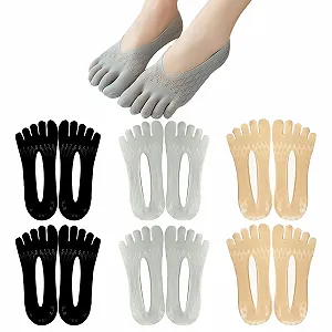 Шкарпетки з п'ятьма пальцями 34-39 Ice Silk - Фото 1