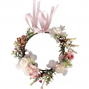 Вінок зі штучних квітів - Фото 1