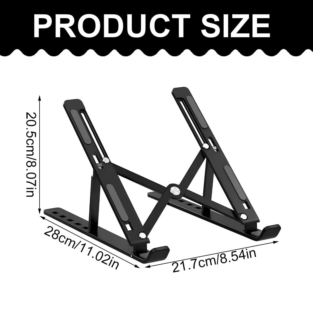 Подставка для ноутбука Регулируемая по высоте Подставка для ноутбука Вентиляционное охлаждение, фото №2