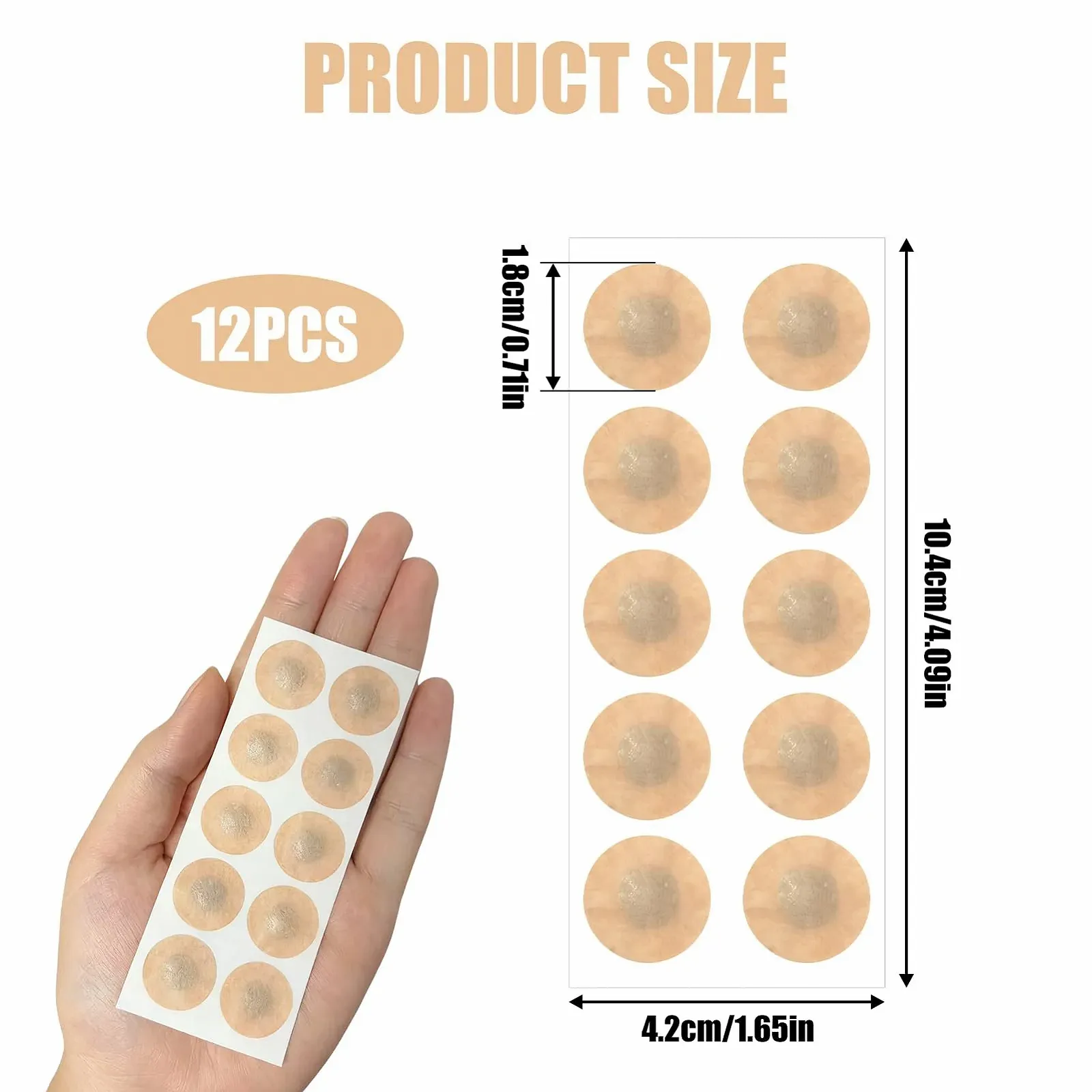 Магнітні пластирі для носа 60-Day, пачка 120 штук, дихаючі, фото №2