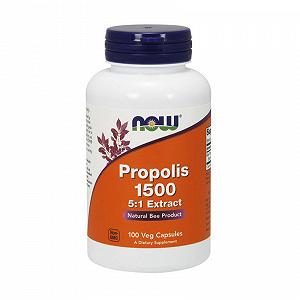 NOW Propolis 1500 5:1 extract 100 veg caps - Фото 1