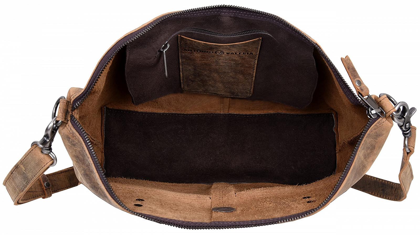 Сумка с верхней ручкой ANTONIO VALERIA Beck Hunter из кожи для женщин, фото №3