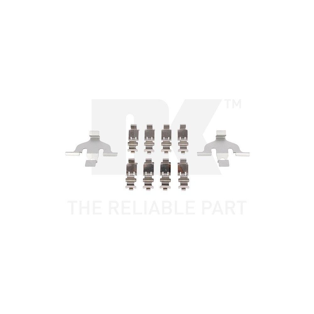 Комплект аксесуарів, гальмівні колодки дискові NK 79470030, передній міст, фото №1