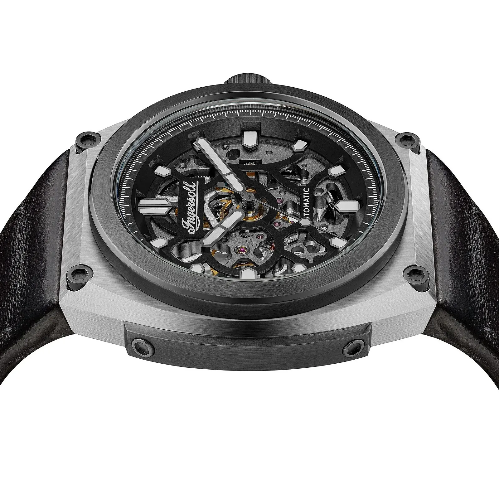 Мужские Автоматические Часы Ingersoll The Motion I11702B с Кожаным Ремешком, Диаметр Корпуса 50 мм, Черный, фото №6 Мужские Автоматические Часы Ingersoll The Motion I11702B с Кожаным Ремешком, Диаметр Корпуса 50 мм, Черный, фото №6