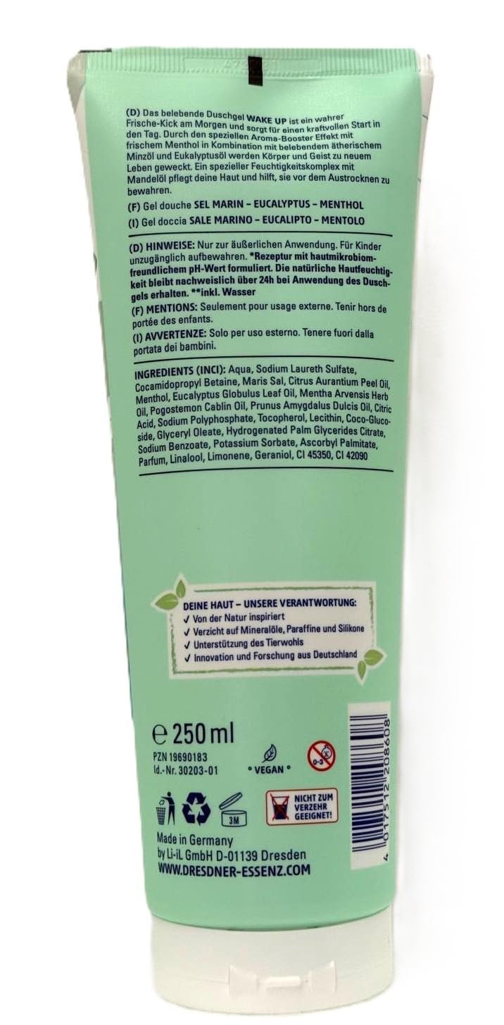 Гель для душа Dresdner Essenz Aroma Booster Relax + Wake Up 2 x 250 мл Набор из 2 шт., фото №2