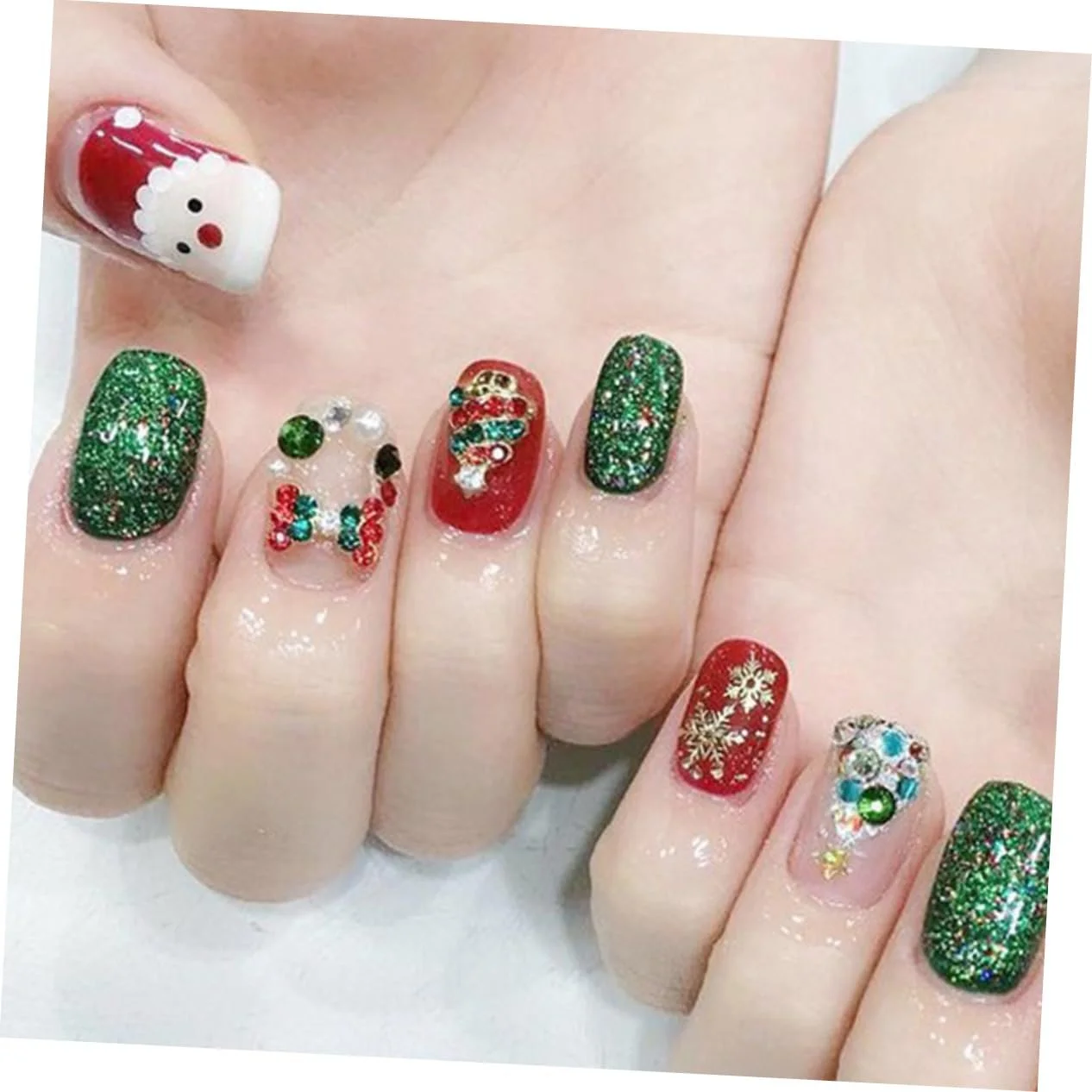 Металлическое украшение для ногтей FRCOLOR Рождественское 24 шт., фото №5