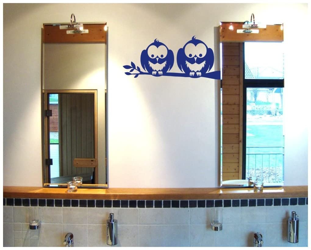 Наклейка на стіну Дві сови на гілці, фото №2