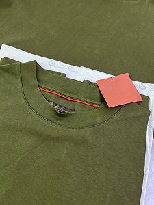 Футболка Loro Piana classic хакі f661 synthetic.ua - Фото 1