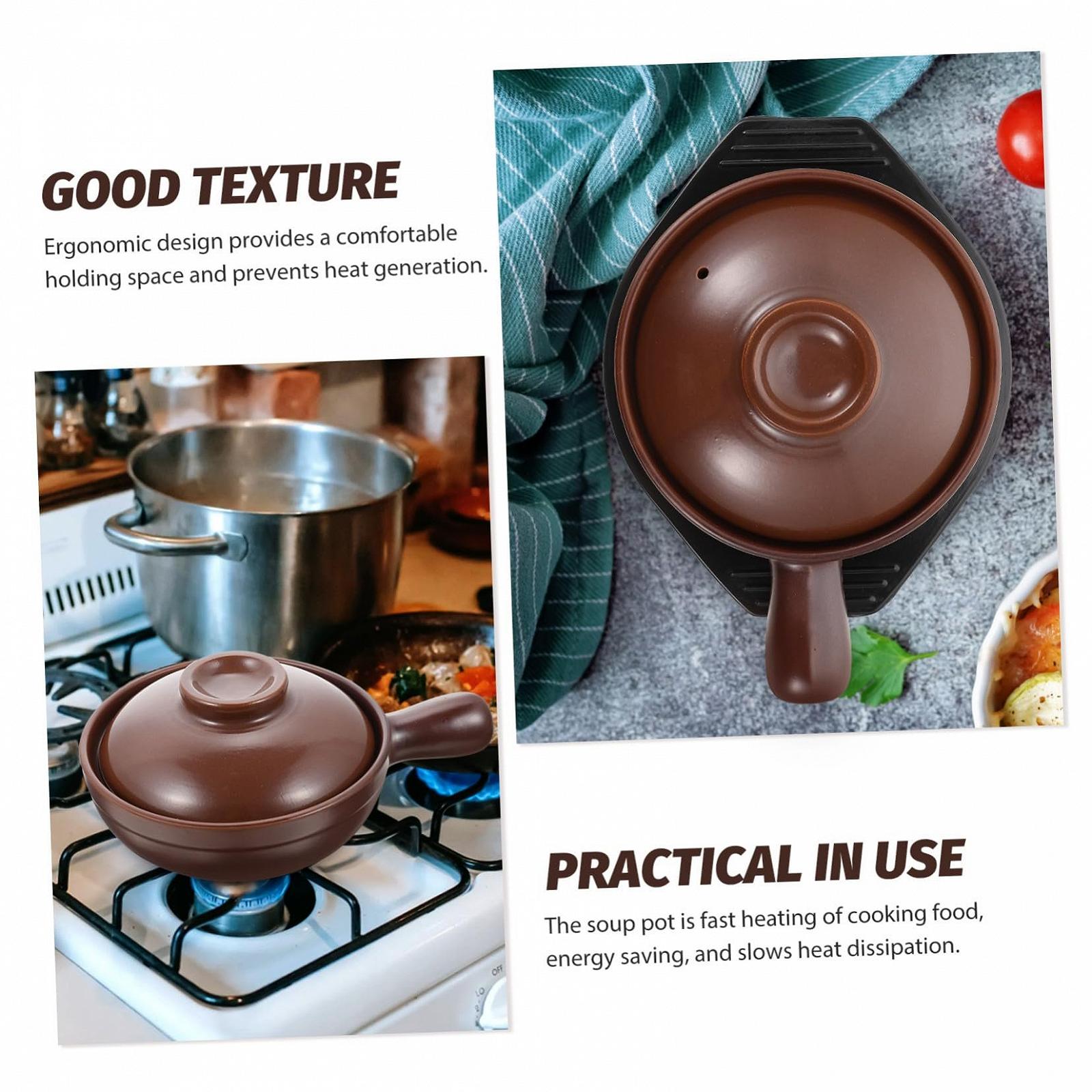 Кастрюля для запекания SOLUSTRE керамическая с крышкой набор, фото №7