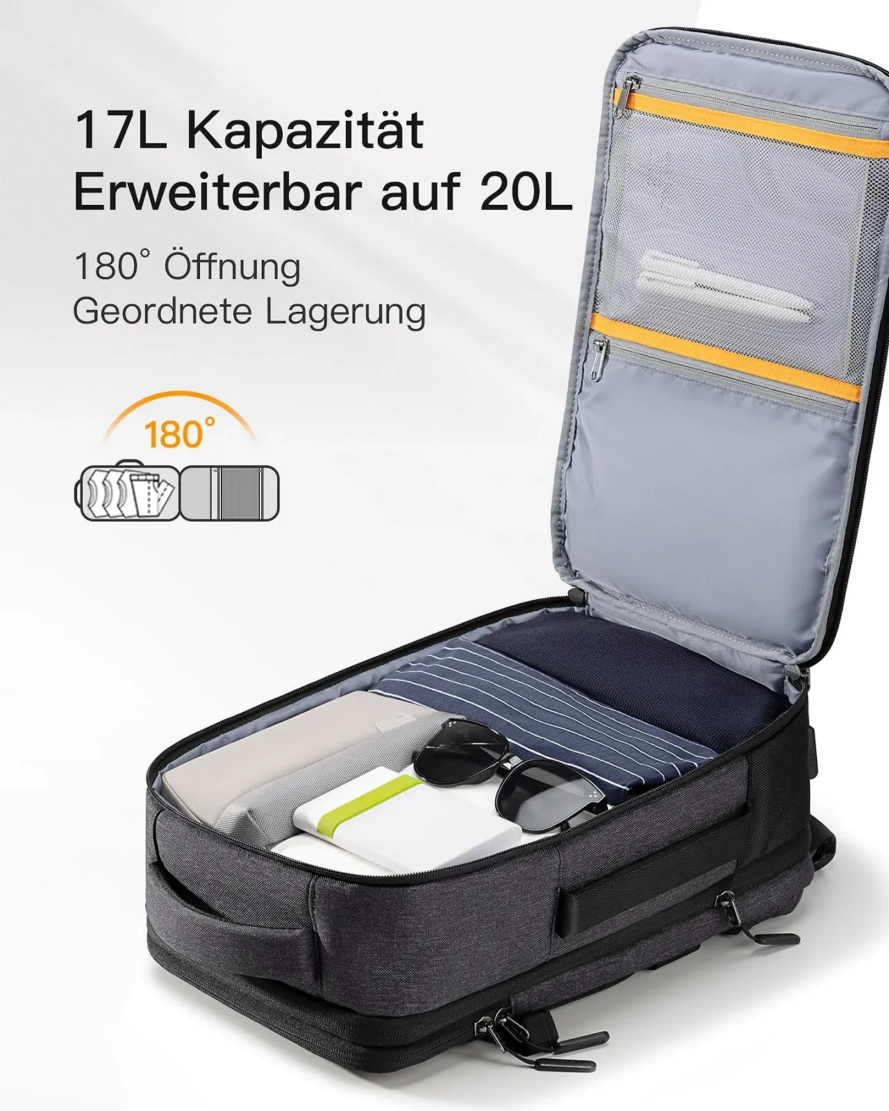 Рюкзак для ноутбука Inateck 17-20L Ryanair Hand Luggage 14 Inch MacBook Pro, фото №3 Рюкзак для ноутбука Inateck 17-20L Ryanair Hand Luggage 14 Inch MacBook Pro, фото №3