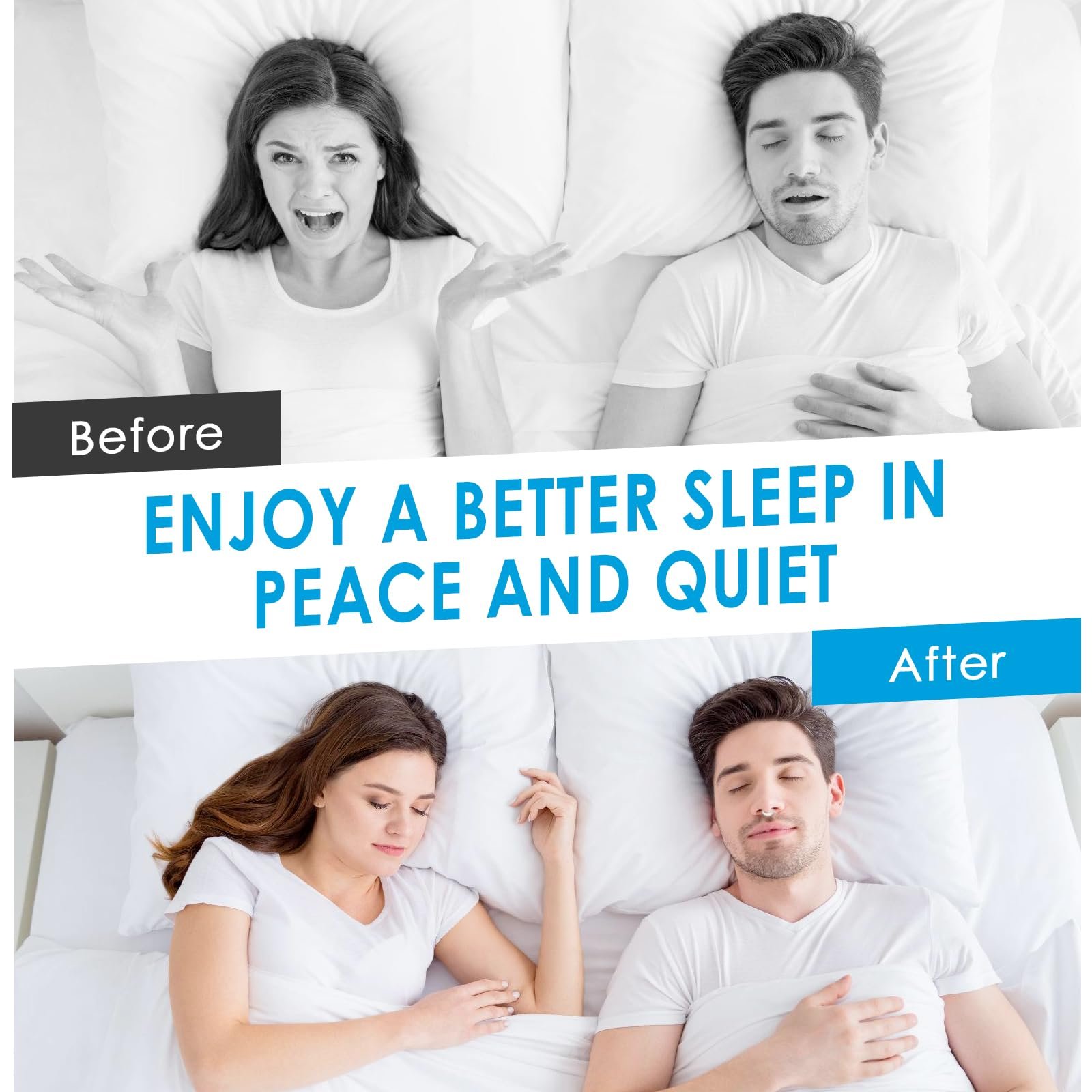 Кліпси проти хропіння Магнітні & Силіконовий роздільник для носа 16 штук, фото №6