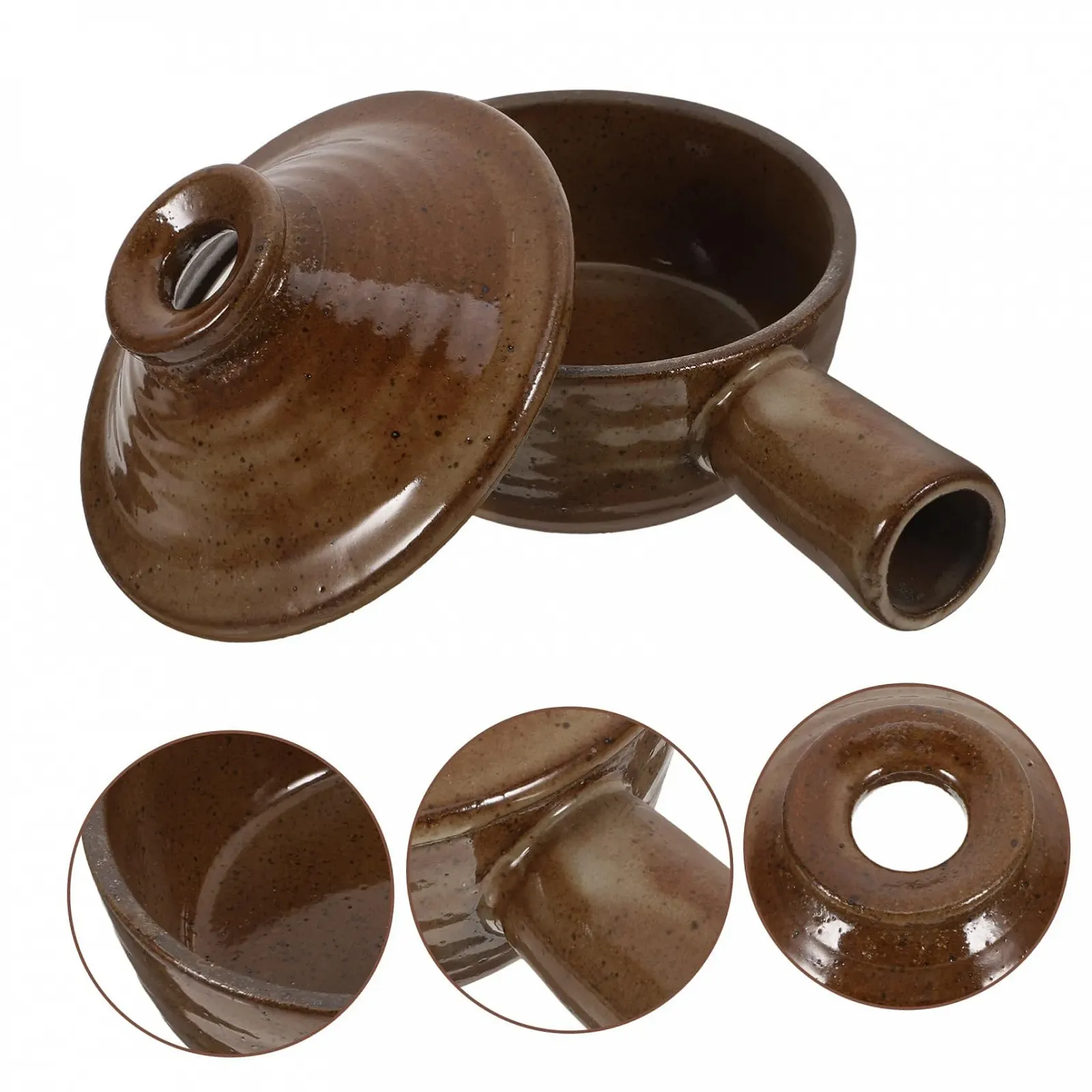 Ківш-кесероль з кришкою антипригарний жаростійкий для супу та рису, фото №9