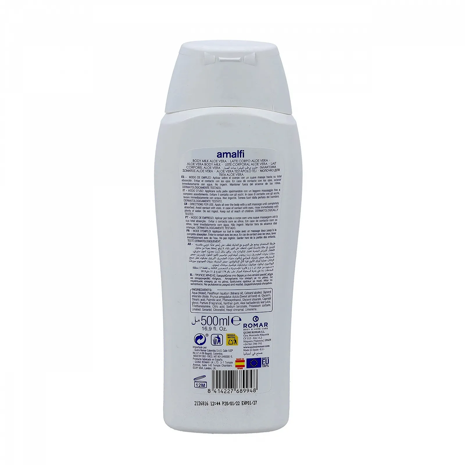 Молочко для тіла Aloe Vera для сухої шкіри, 500 мл, фото №2 Молочко для тіла Aloe Vera для сухої шкіри, 500 мл, фото №2