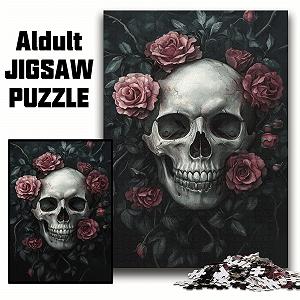 Пазл Skull Rose 1000 деталей 26 x 38 см synthetic.ua - Фото 1