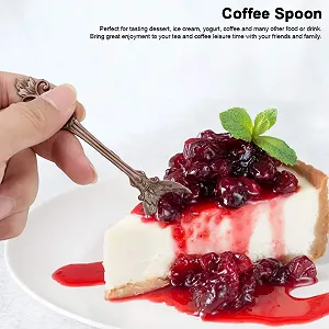 Набор из 3-х Винтажных Резных Кофейных Ложек synthetic.ua - Фото 1