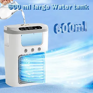 Портативный мини-кондиционер 1000 mAh 600 ml 3 скорости 10 W synthetic.ua - Фото 1