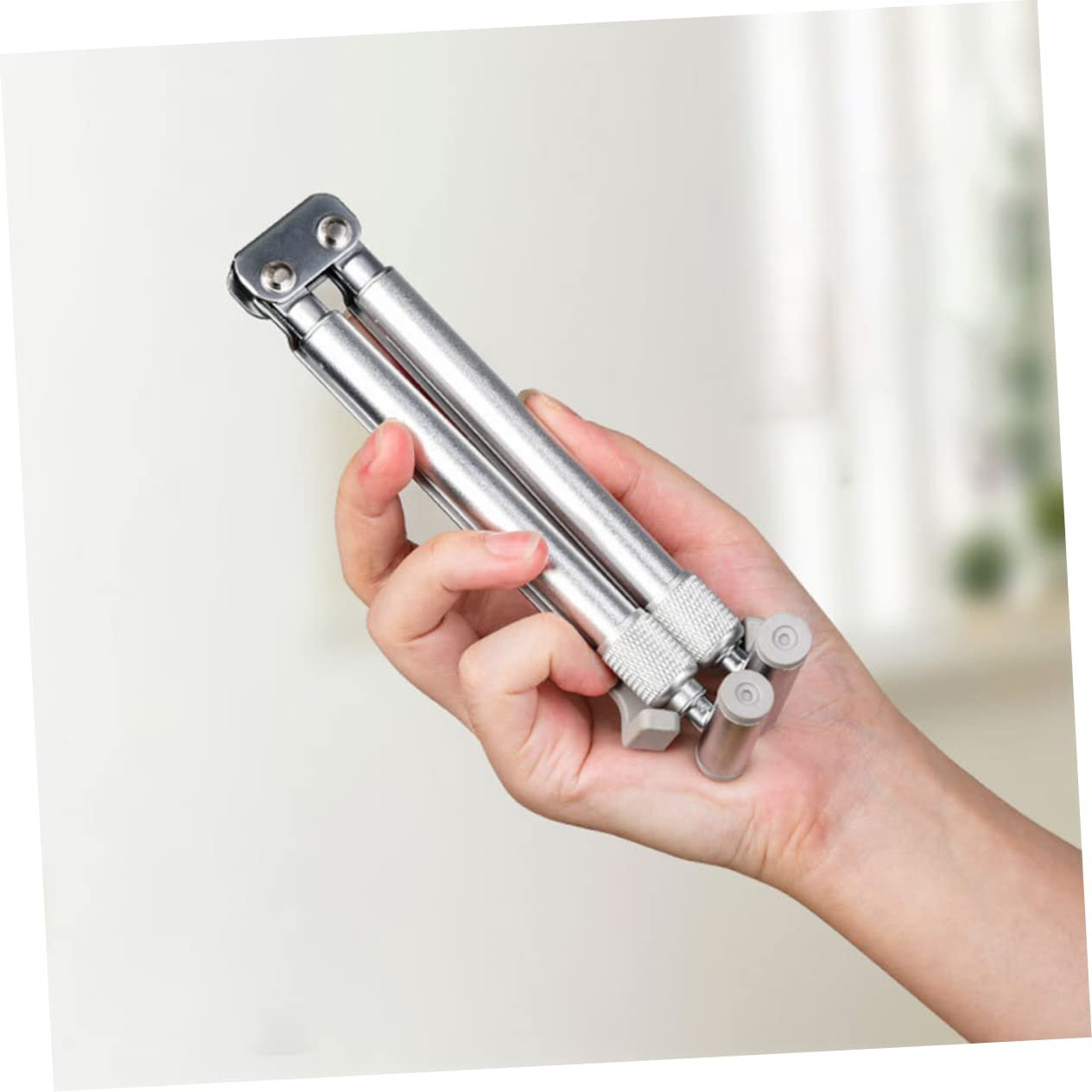 Регульована алюмінієва підставка для ноутбука Telescopic Foldable Ергономічний дизайн для кращої постави Сріблястий, фото №3