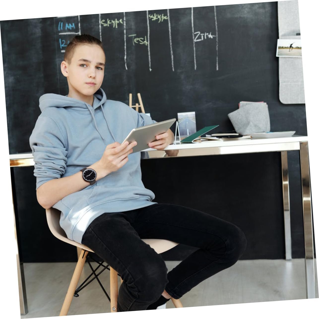 Годинник для дівчат Healvian однотонний Білий та Чорний, фото №3