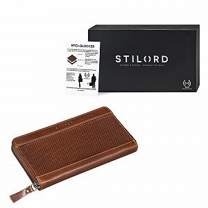 Кошелек Женский Кожаный Винтажный STILORD Lynn RFID с NFC защитой Большой на молнии в подарочной коробке Кожа, Сетка - Коричневый, кошелек для монет synthetic.ua - Фото 1