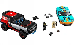 Конструктор Лего LEGO Speed Champions Ford GT Heritage Edition and Bronco R (76905) synthetic.ua - Фото 1