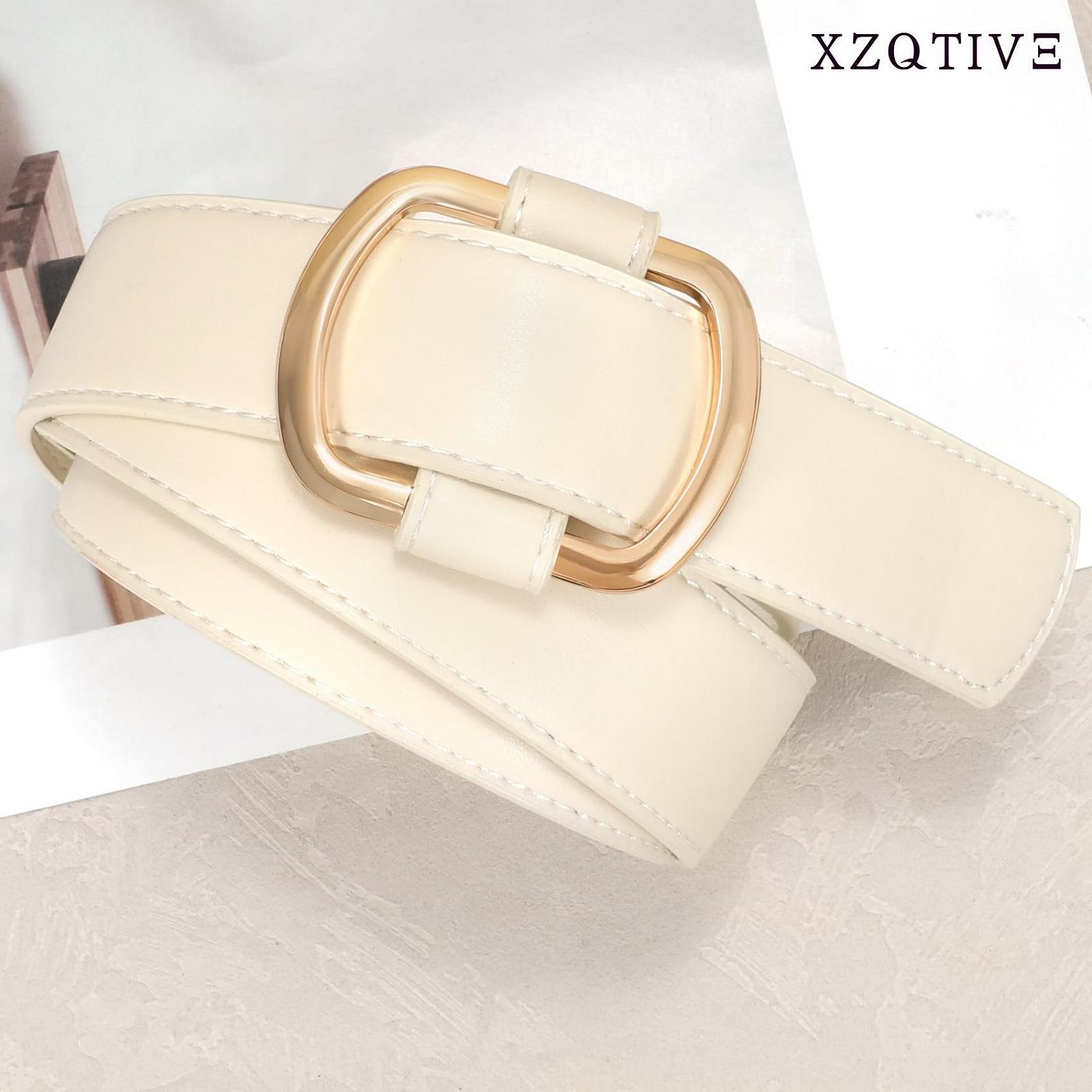 Жіночий ремінь XZQTIVE для джинсів, штанів, модний шкіряний ремінь із золотим горбом, фото №3