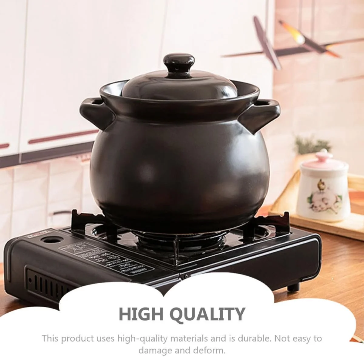 Мини-кастрюля VANZACK Керамическая Термостойкая Черный для риса и детского питания, фото №8 Мини-кастрюля VANZACK Керамическая Термостойкая Черный для риса и детского питания, фото №8