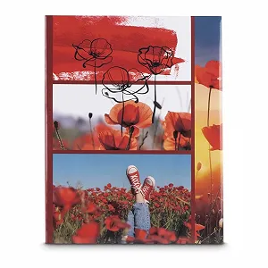 Купить Фотоальбом Hama Poppies 10 x 15 cm, 100 страниц, 19 x 25 cm, красный - Фото 1 Фотоальбом Hama Poppies 10 x 15 cm, 100 страниц, 19 x 25 cm, красный - Фото 1