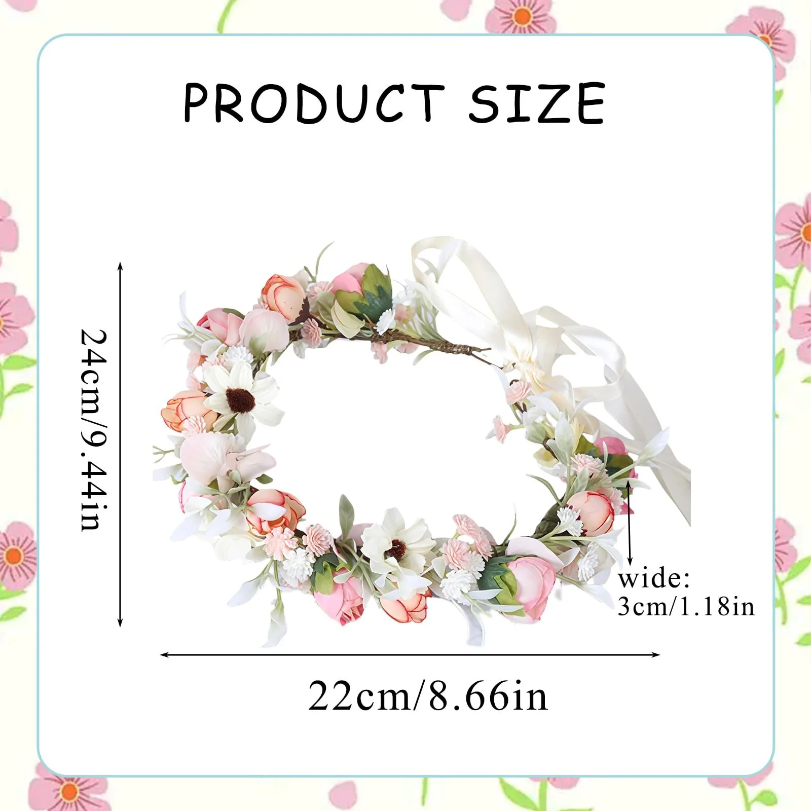 Венок для волос Цветочный, фото №2