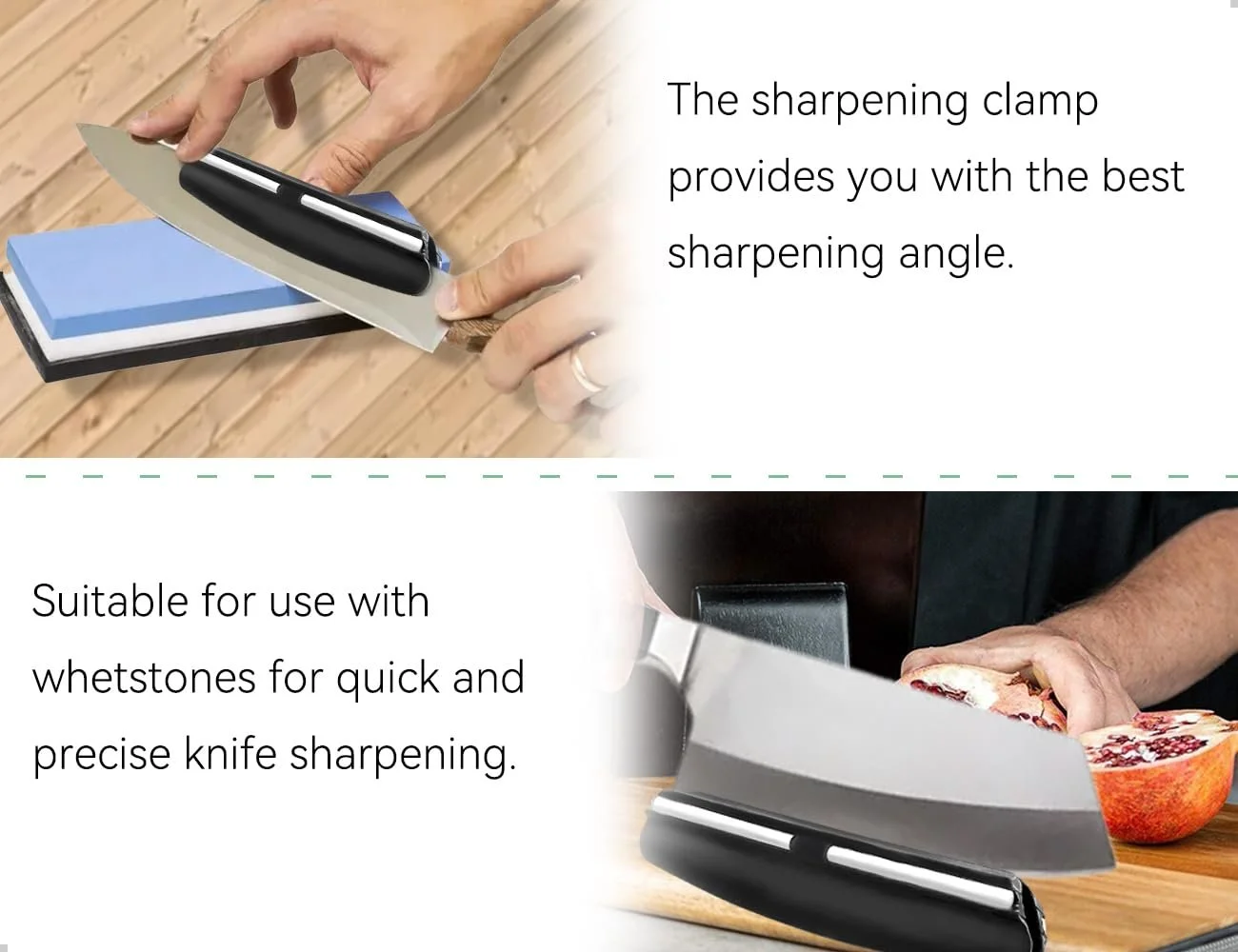 Держатель угла заточки ножей для точильных камней 2 шт. черный, фото №3