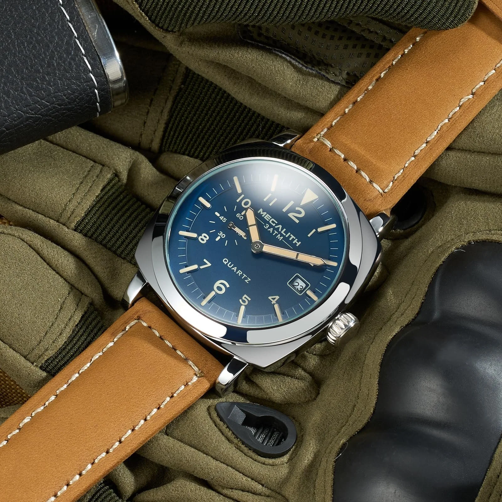 Годинник MEGALITH Кварцовий Аналоговий Водонепроникний, фото №6