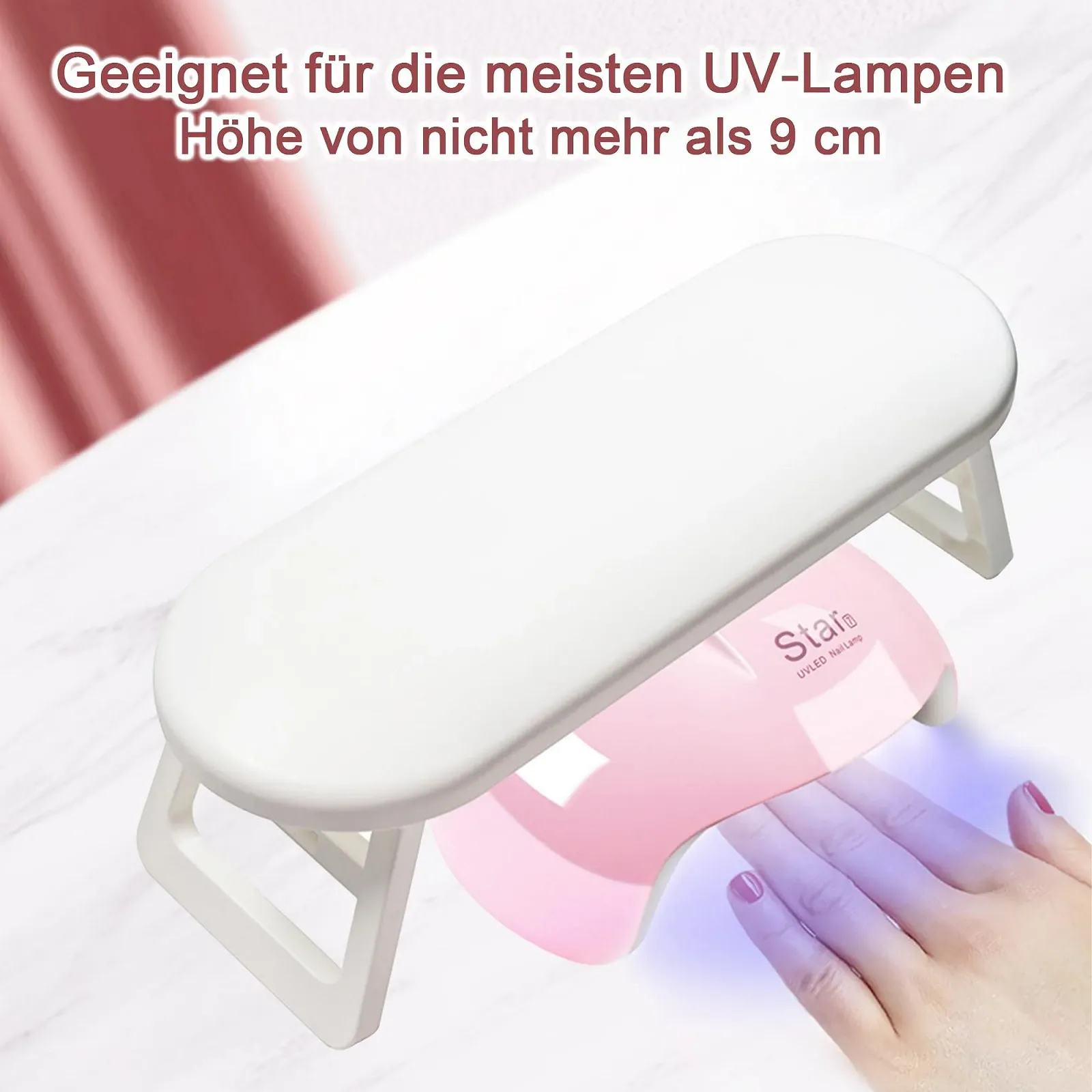 Підставка для рук для манікюру Пластикова складана Біла, фото №3 Підставка для рук для манікюру Пластикова складана Біла, фото №3