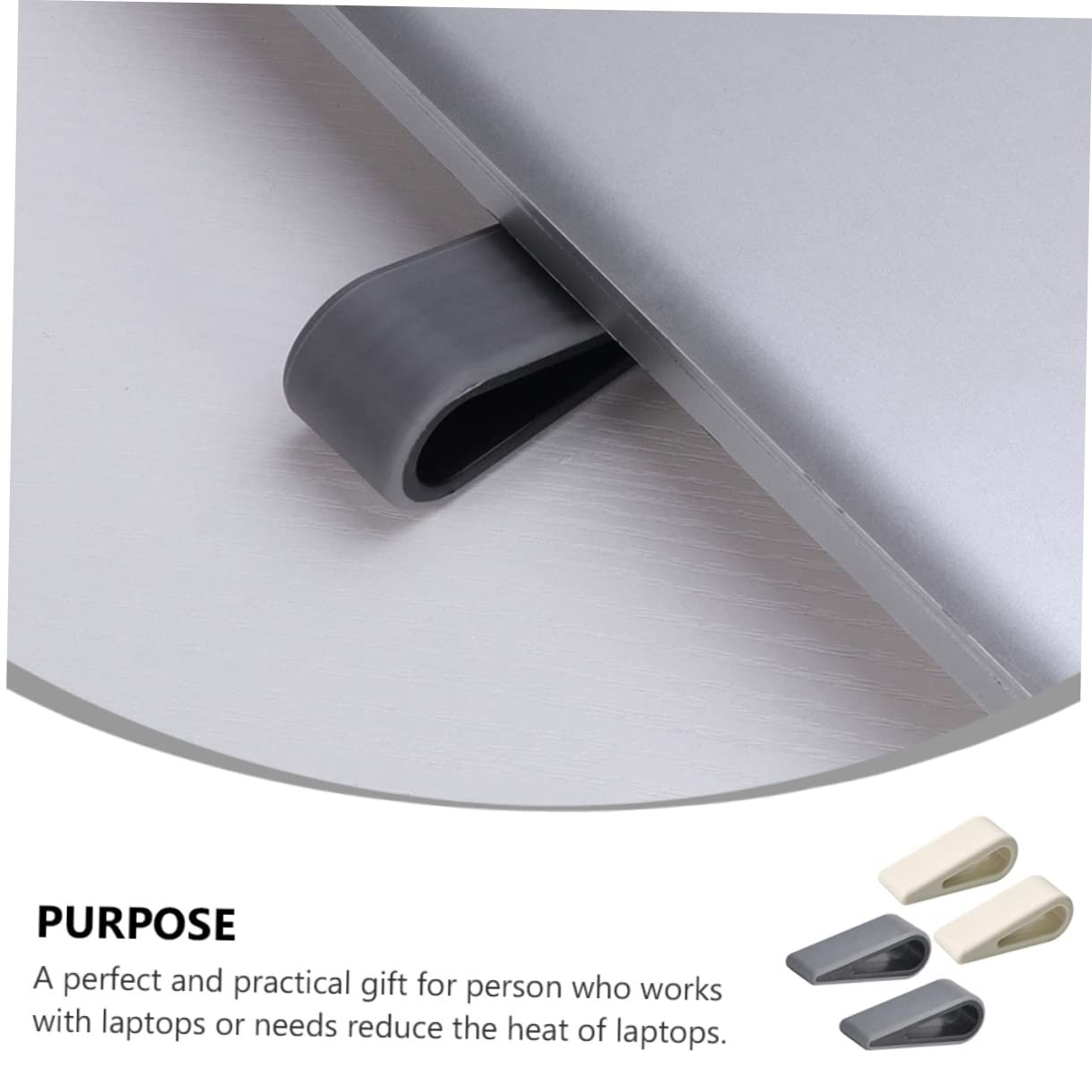 Подставка для ноутбука Регулируемая по высоте Эргономичная Стабильная для настольного использования и охлаждения Совместима со всеми ноутбуками, 4 шт, фото №7