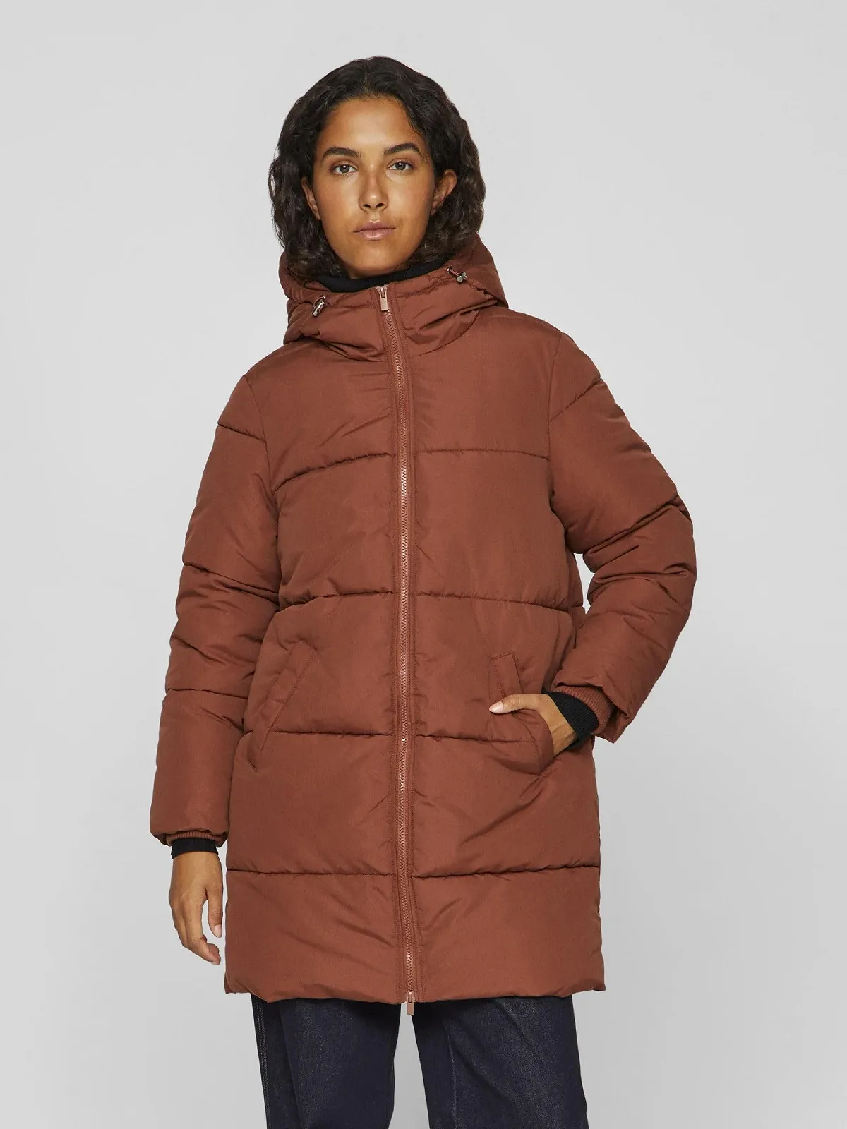 Пальто Vila Petite стеганое с капюшоном, фото №2 Пальто Vila Petite стеганое с капюшоном, фото №2