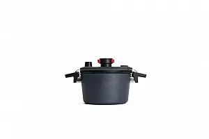 Кастрюля для запекания Woll Active Lite с крышкой и силиконовой вставкой, 20 см, 3 л, литой алюминий, индукция synthetic.ua - Фото 1