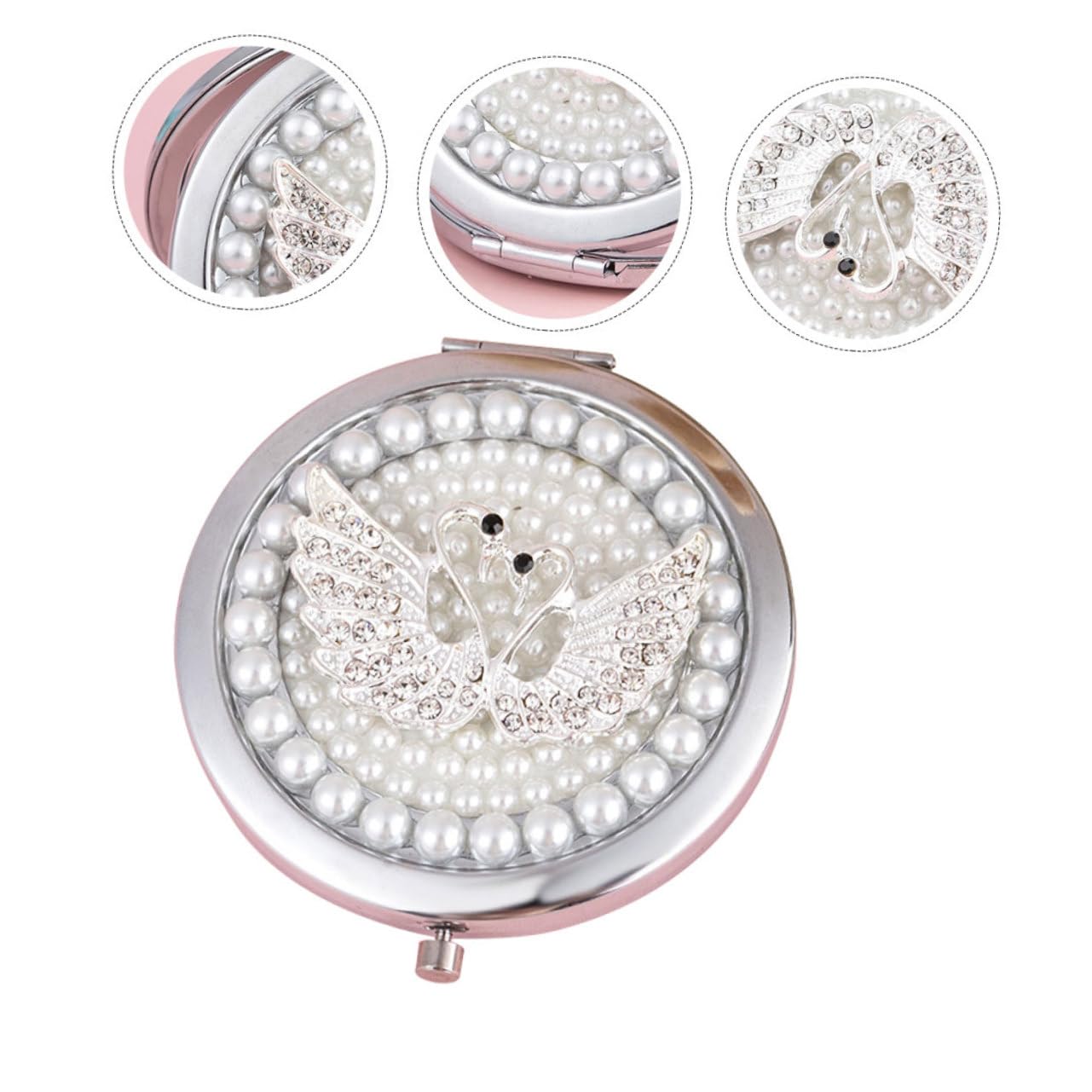 Зеркало Angoily Portable 3 Pieces Карманное Жемчужное Увеличительное, фото №3 Зеркало Angoily Portable 3 Pieces Карманное Жемчужное Увеличительное, фото №3